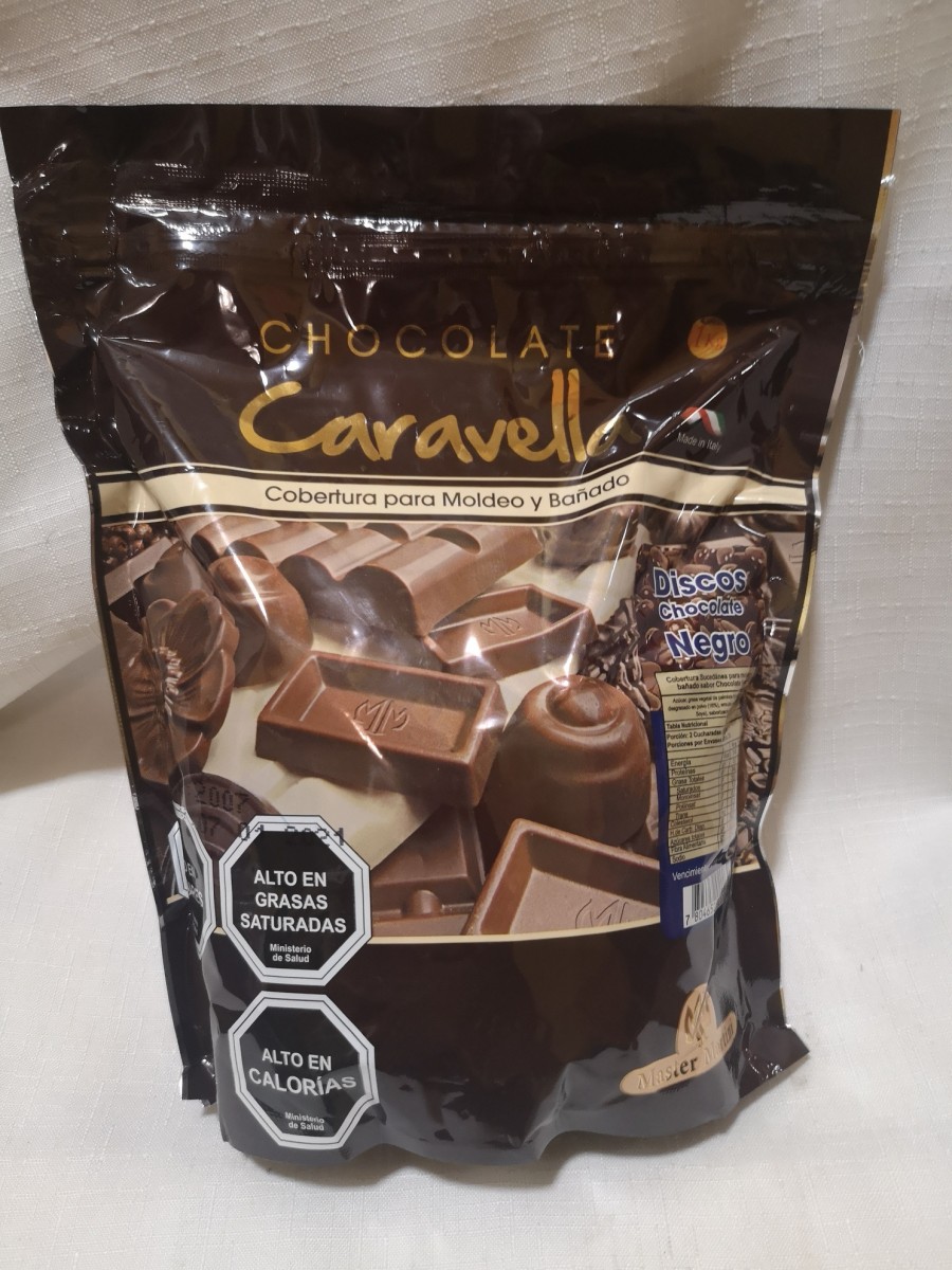 10 Kilos Chocolate Caravella Discos Negro Moneda