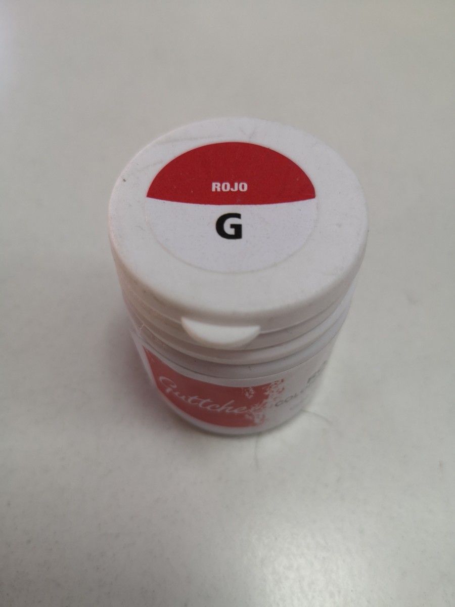 Colorante color Rojo en Gel