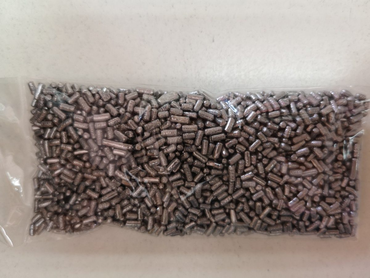 Mostacilla plateada palito 40 gramos